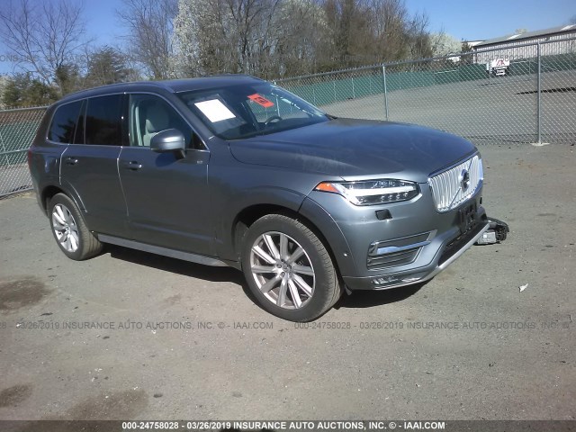 YV4A22PL5G1001706 - 2016 VOLVO XC90 T6 GRAY photo 1