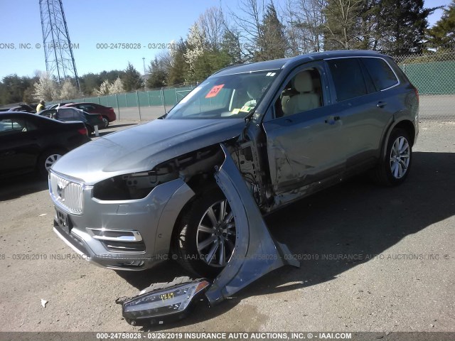 YV4A22PL5G1001706 - 2016 VOLVO XC90 T6 GRAY photo 2