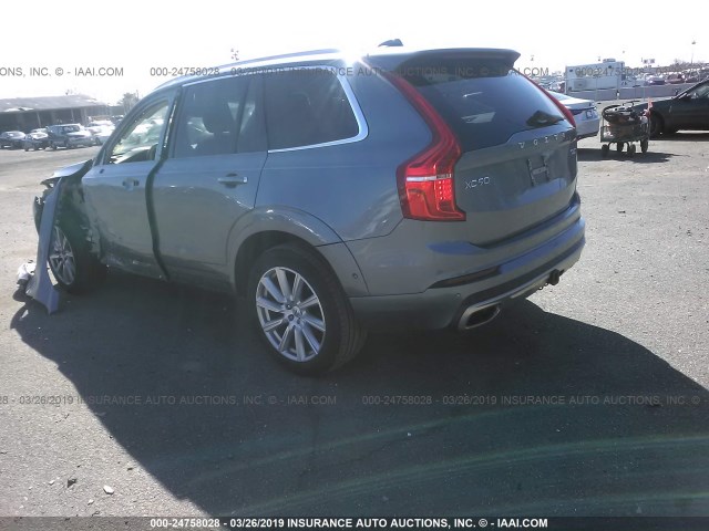 YV4A22PL5G1001706 - 2016 VOLVO XC90 T6 GRAY photo 3