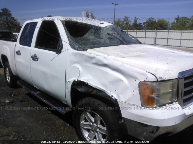 3GTRKVE30AG187190 - 2010 GMC SIERRA K1500 SLE WHITE photo 6