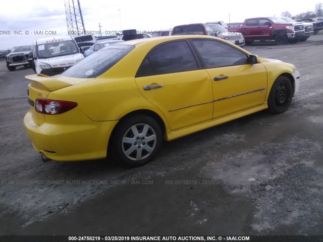 1YVHP80D435M10625 - 2003 MAZDA 6 S YELLOW photo 4