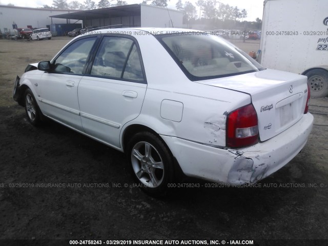 JM1BJ225530202752 - 2003 MAZDA PROTEGE DX/LX/ES WHITE photo 3