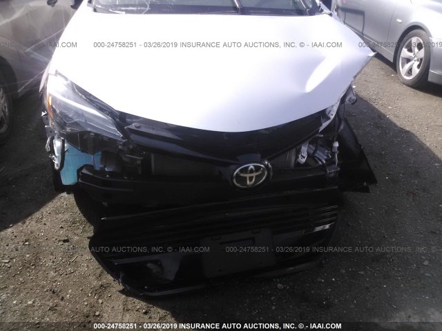 5YFBURHE8HP709097 - 2017 TOYOTA COROLLA L/LE/XLE/SE/XSE SILVER photo 6