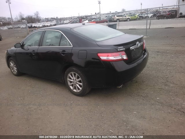 4T1BK3EK5BU626360 - 2011 TOYOTA CAMRY SE/LE/XLE BLACK photo 3