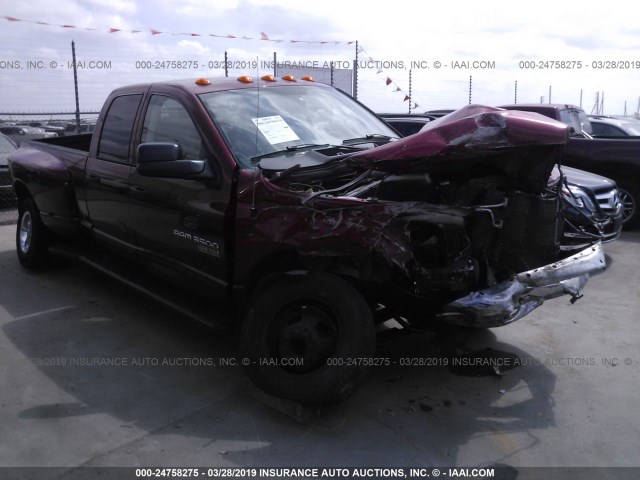 3D7MX48C36G156529 - 2006 DODGE RAM 3500 ST/SLT RED photo 1