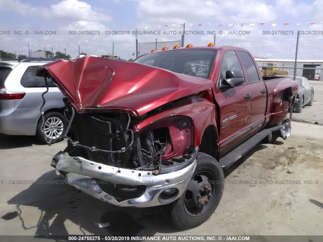 3D7MX48C36G156529 - 2006 DODGE RAM 3500 ST/SLT RED photo 2