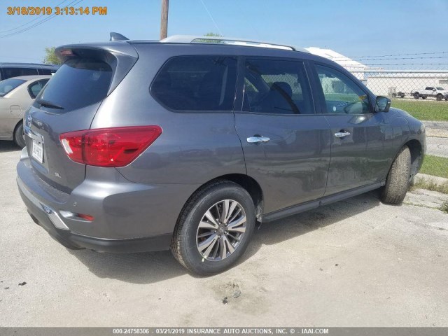 5N1DR2MN9KC604751 - 2019 NISSAN PATHFINDER S/SL/SV SILVER photo 4