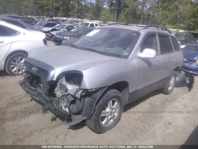 KM8SC73D14U761119 - 2004 HYUNDAI SANTA FE GLS/LX SILVER photo 2