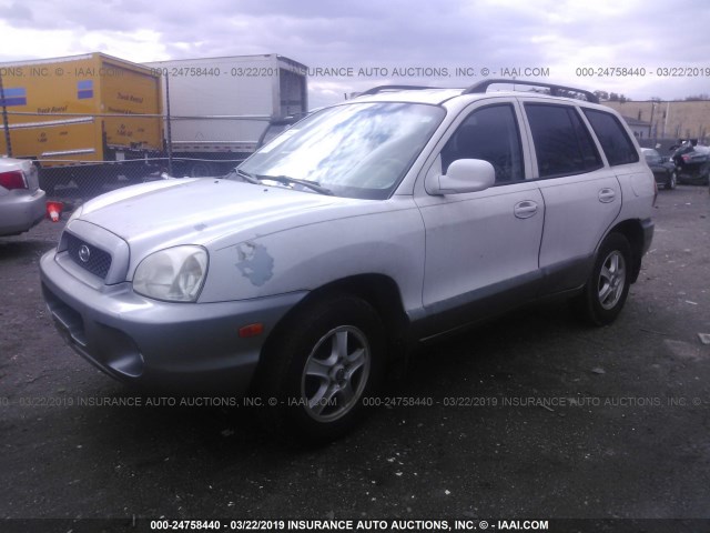 KM8SB12B42U156346 - 2002 HYUNDAI SANTA FE GL WHITE photo 2