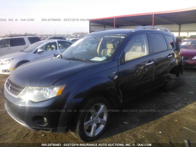 JA4MT41X28Z012485 - 2008 MITSUBISHI OUTLANDER XLS BLUE photo 2