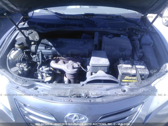 4T4BE46K78R021086 - 2008 TOYOTA CAMRY CE/LE/XLE/SE GRAY photo 10