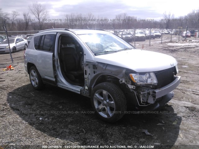 1J4NF5FBXBD282115 - 2011 JEEP COMPASS LIMITED SILVER photo 1