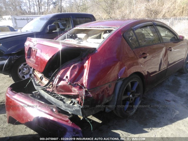 1N4BA41E96C805807 - 2006 NISSAN MAXIMA SE/SL RED photo 6