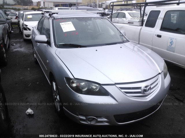 JM1BK123741112066 - 2004 MAZDA 3 S SILVER photo 1