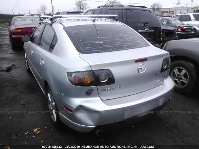 JM1BK123741112066 - 2004 MAZDA 3 S SILVER photo 3