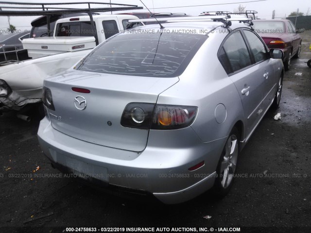 JM1BK123741112066 - 2004 MAZDA 3 S SILVER photo 4