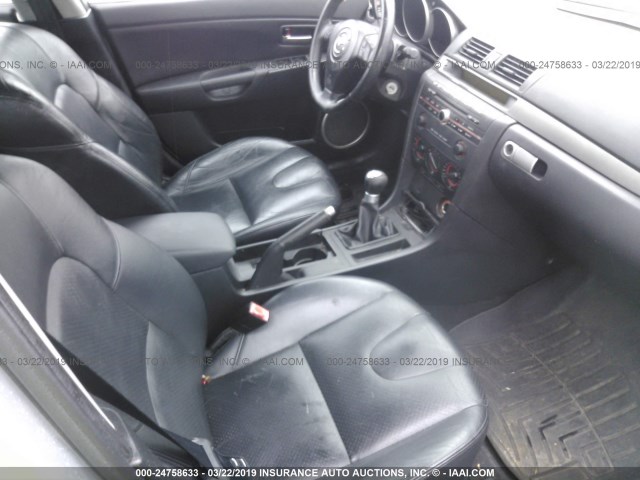 JM1BK123741112066 - 2004 MAZDA 3 S SILVER photo 5