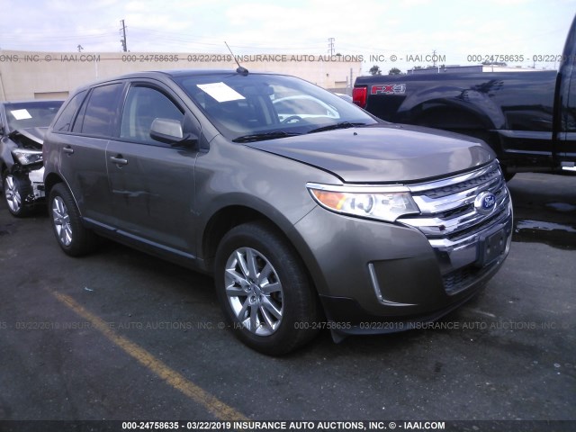 2FMDK3JC6DBA32215 - 2013 FORD EDGE SEL GOLD photo 1