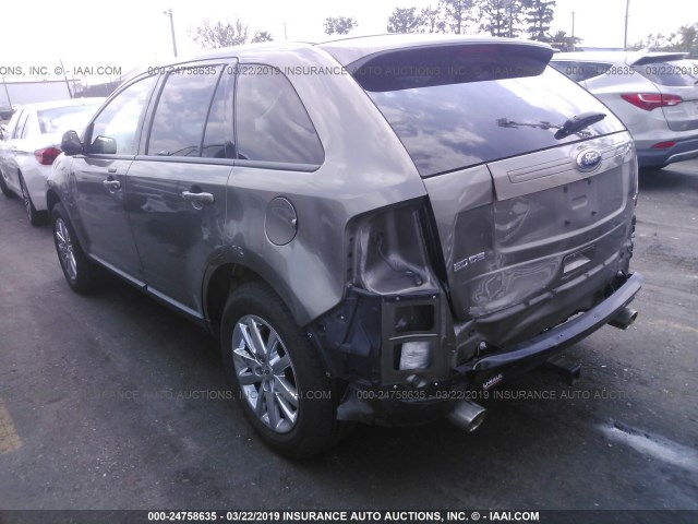 2FMDK3JC6DBA32215 - 2013 FORD EDGE SEL GOLD photo 3