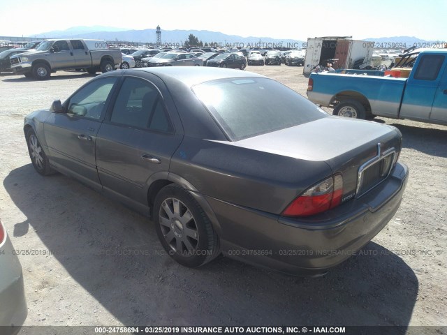 1LNHM87A43Y665909 - 2003 LINCOLN LS رمادي صورة 3