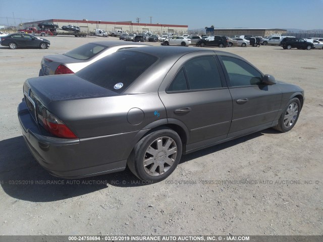 1LNHM87A43Y665909 - 2003 LINCOLN LS رمادي صورة 4