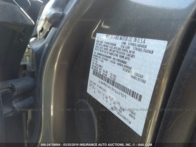 1LNHM87A43Y665909 - 2003 LINCOLN LS رمادي صورة 9