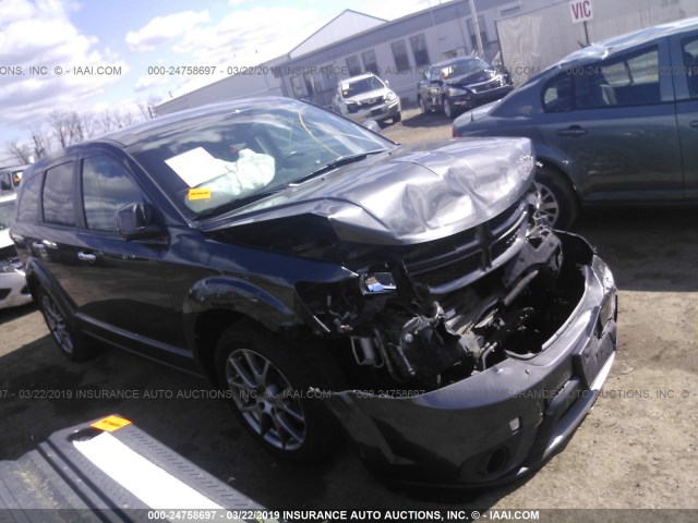 3C4PDDEGXET309386 - 2014 DODGE JOURNEY R/T GRAY photo 1