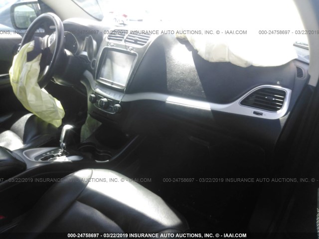 3C4PDDEGXET309386 - 2014 DODGE JOURNEY R/T GRAY photo 5