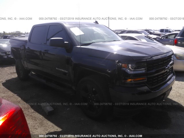 3GCPCPEC5JG445400 - 2018 CHEVROLET SILVERADO C1500 CUSTOM BLACK photo 1