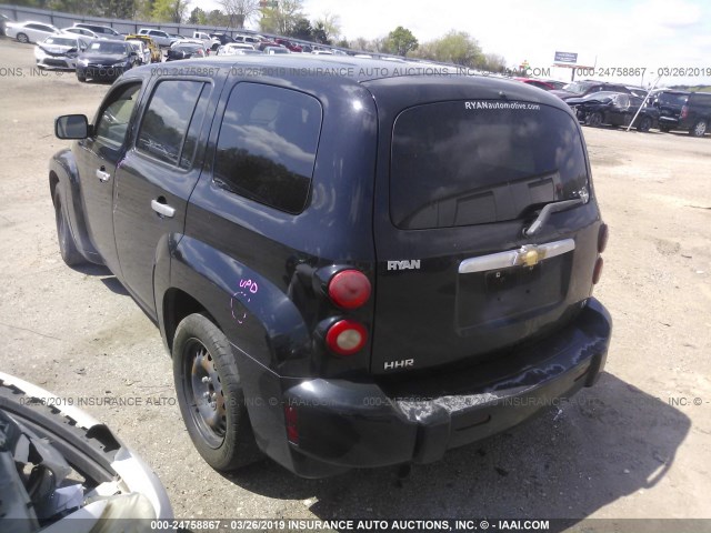 3GNDA13D57S615365 - 2007 CHEVROLET HHR LS Սև լուսանկար 3