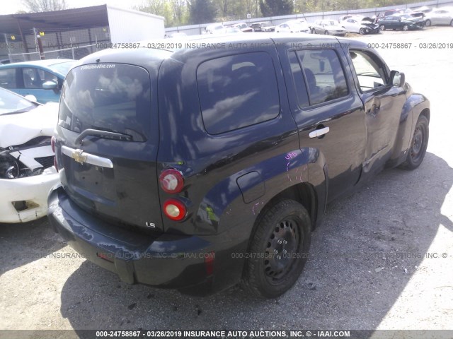 3GNDA13D57S615365 - 2007 CHEVROLET HHR LS Սև լուսանկար 4