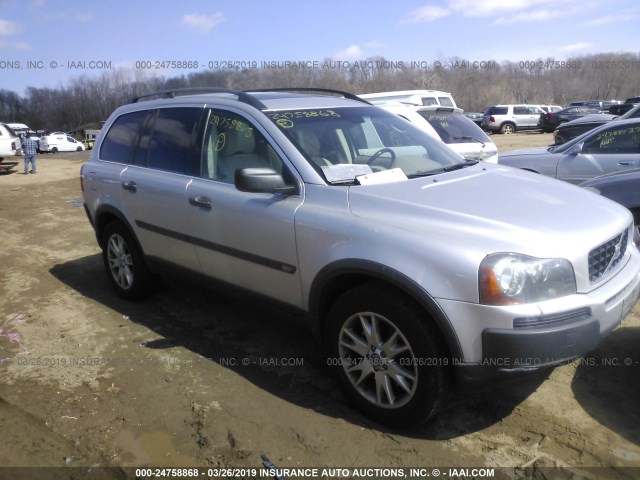 YV1CZ911051185984 - 2005 VOLVO XC90 T6 SILVER photo 1