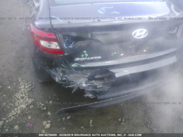 5NPE24AF1GH317213 - 2016 HYUNDAI SONATA SE შავი ფოტო 6