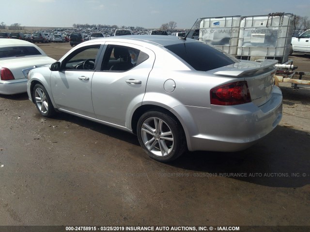 1B3BD1FG8BN513706 - 2011 DODGE AVENGER MAINSTREET SILVER photo 3