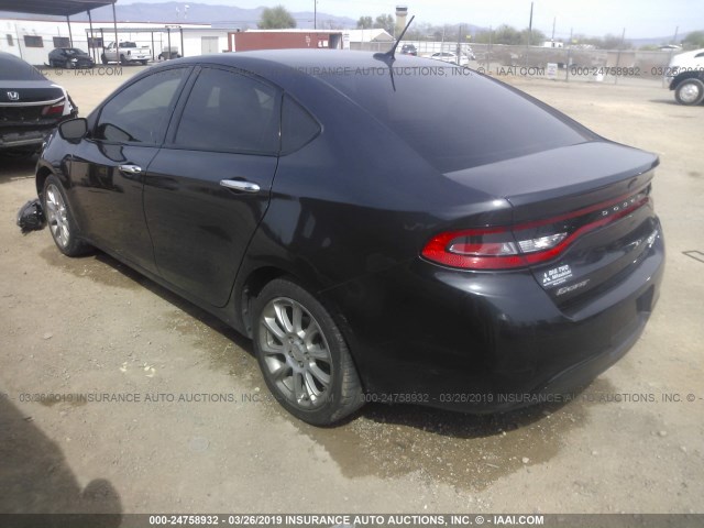 1C3CDFCB1ED802367 - 2014 DODGE DART LIMITED BLACK photo 3