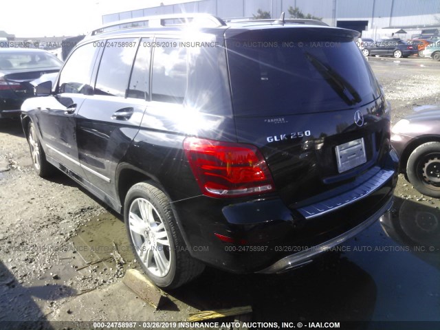 WDCGG0EB9EG317160 - 2014 MERCEDES-BENZ GLK 250 BLUETEC BLACK photo 3