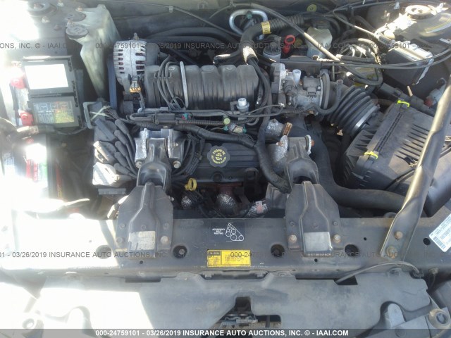 2G1WH55K7Y9240778 - 2000 CHEVROLET IMPALA LS BLACK photo 10