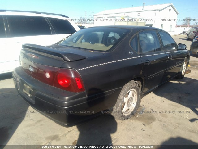 2G1WH55K7Y9240778 - 2000 CHEVROLET IMPALA LS BLACK photo 4