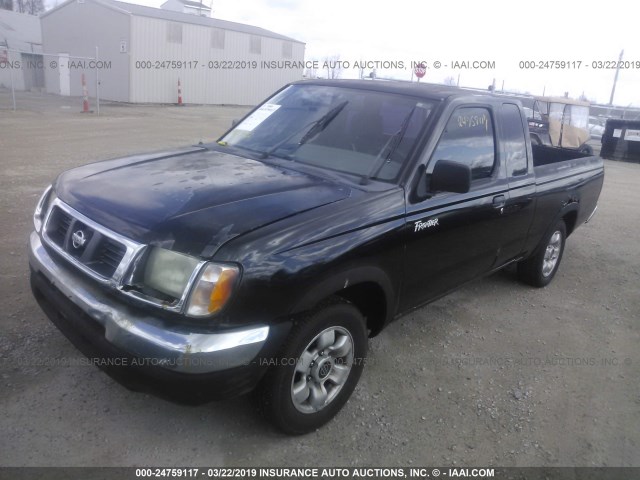 1N6DD26S7WC357478 - 1998 NISSAN FRONTIER KING CAB XE/KING CAB SE BLACK photo 2