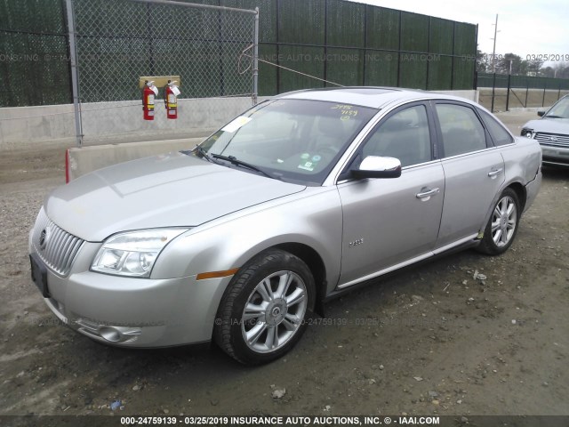 1MEHM42W38G601050 - 2008 MERCURY SABLE PREMIER GRAY photo 2