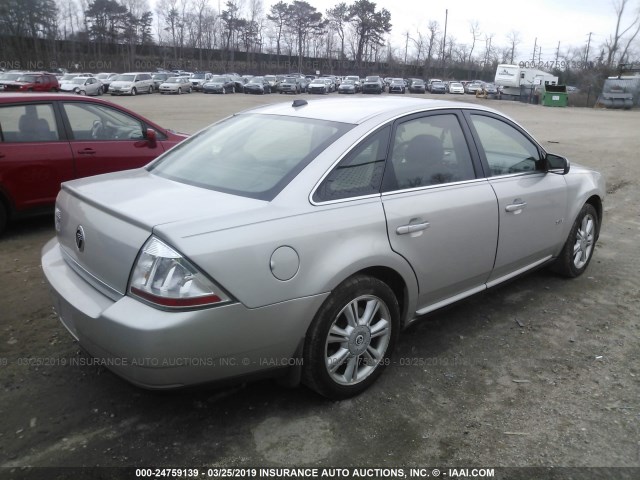 1MEHM42W38G601050 - 2008 MERCURY SABLE PREMIER GRAY photo 4