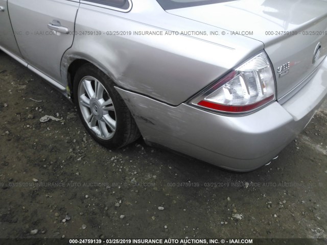 1MEHM42W38G601050 - 2008 MERCURY SABLE PREMIER GRAY photo 6