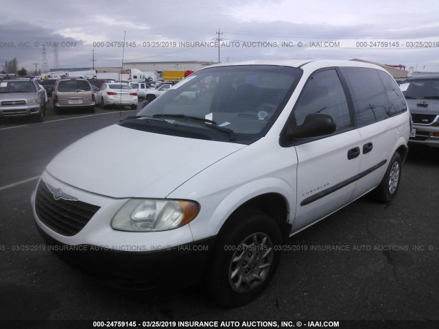 1C4GJ25B31B151910 - 2001 CHRYSLER VOYAGER WHITE photo 2