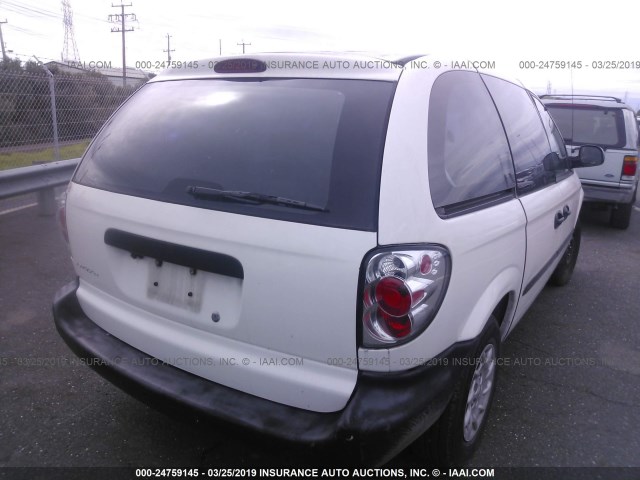 1C4GJ25B31B151910 - 2001 CHRYSLER VOYAGER WHITE photo 4