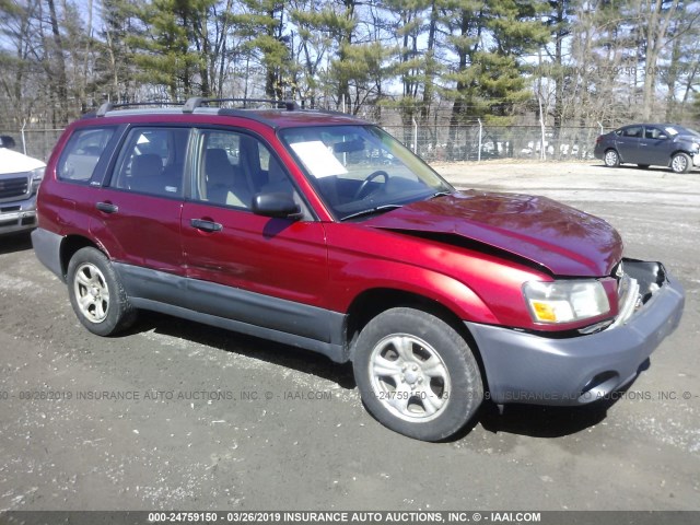 JF1SG63603H707098 - 2003 SUBARU FORESTER 2.5X RED photo 1