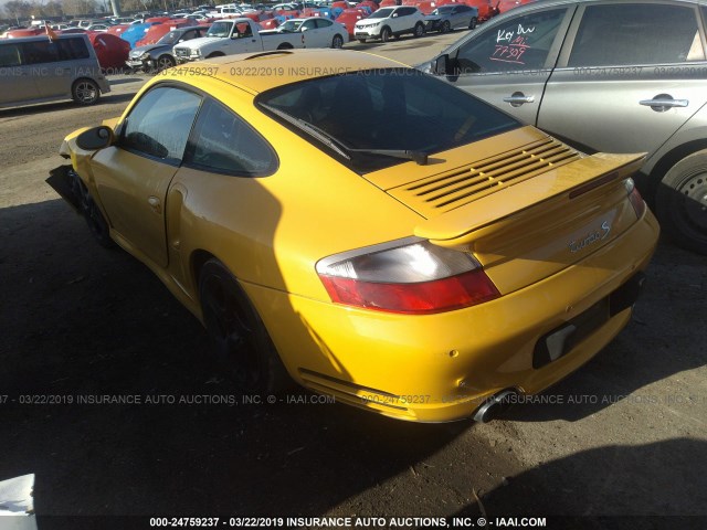 WP0AB29921S687838 - 2001 PORSCHE 911 TURBO YELLOW photo 3