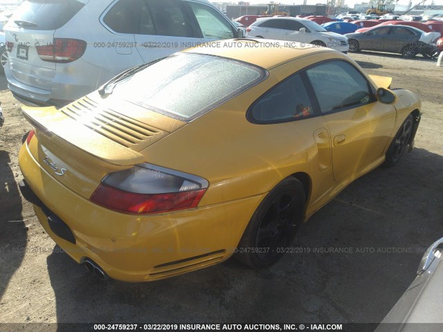 WP0AB29921S687838 - 2001 PORSCHE 911 TURBO YELLOW photo 4