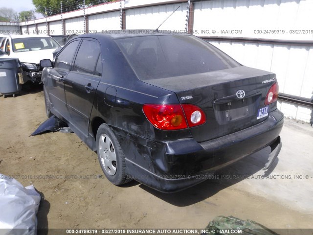 1NXBR32E64Z228295 - 2004 TOYOTA COROLLA CE/LE/S BLACK photo 3