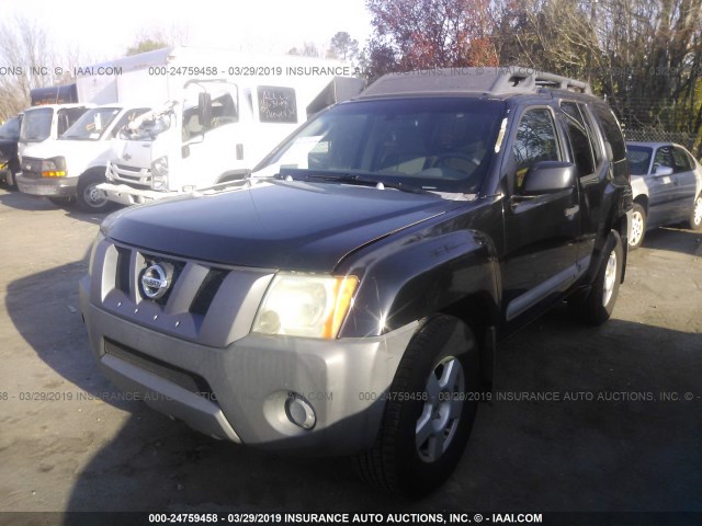 5N1AN08U26C541762 - 2006 NISSAN XTERRA OFF ROAD/S/SE BLACK photo 2