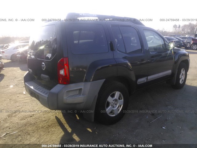 5N1AN08U26C541762 - 2006 NISSAN XTERRA OFF ROAD/S/SE BLACK photo 4